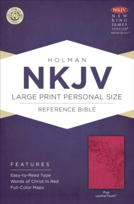 NKJV L/P P/S Ref Bible L/T Pink - Holman Bible Publishers